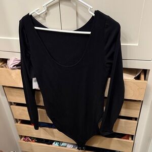 Old Navy Black Long Sleeve Bodysuit